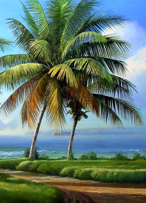 Curtis Wilson Cost Painting: Return to Makena Molokini