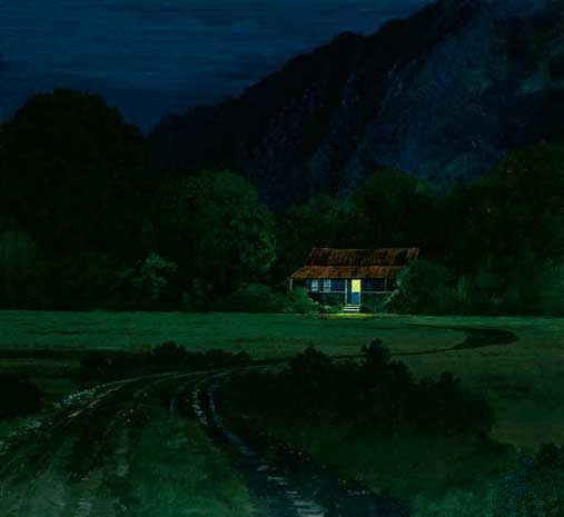 Painting by Curtis Wilson Cost: Gathering Darkness