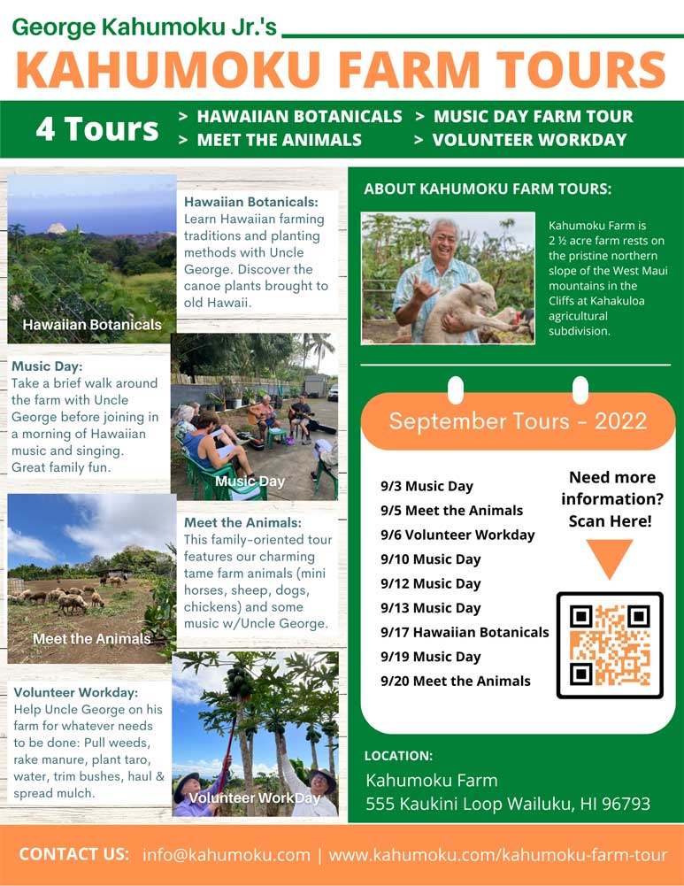 Kahumoku Farm Tours Flyer