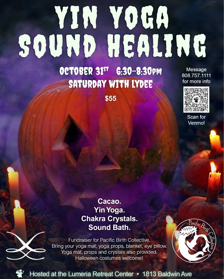 Yin Yoga Crystal Sound Healing for Halloween
