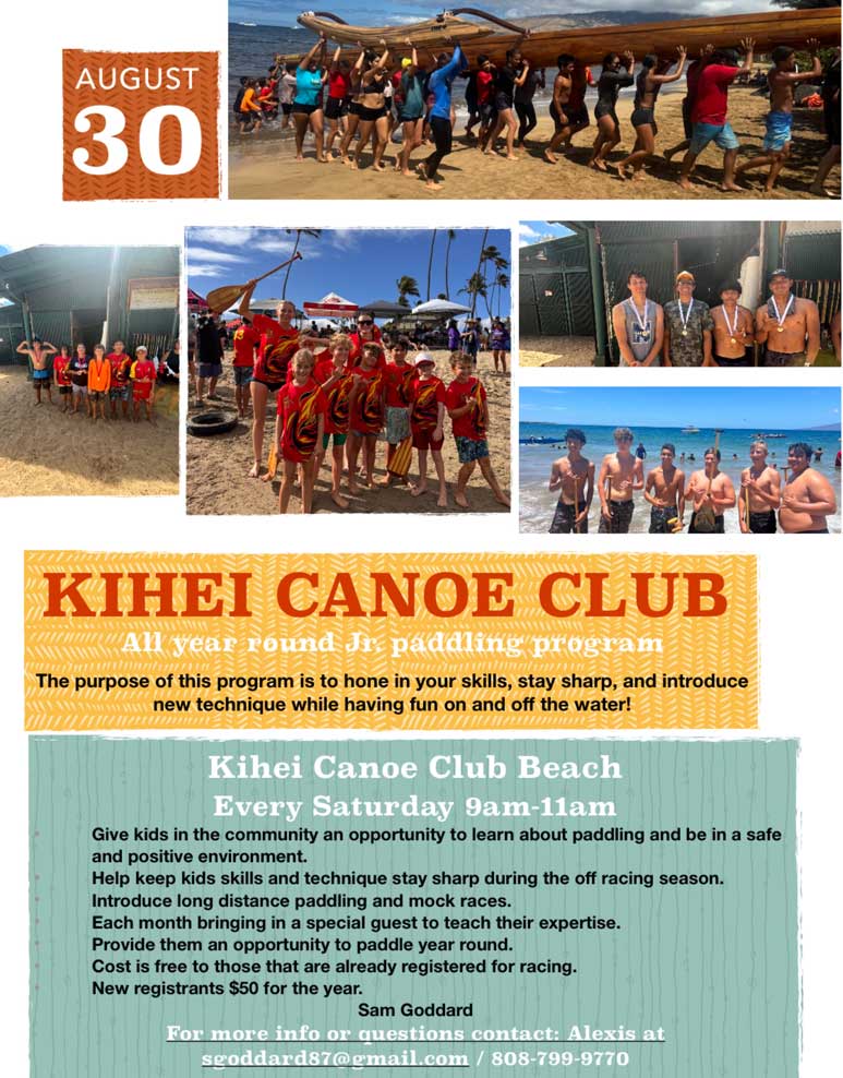 Kihei Canoe Club Paddle Program