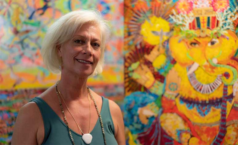Lynette Pradiga at Maui Open Studios